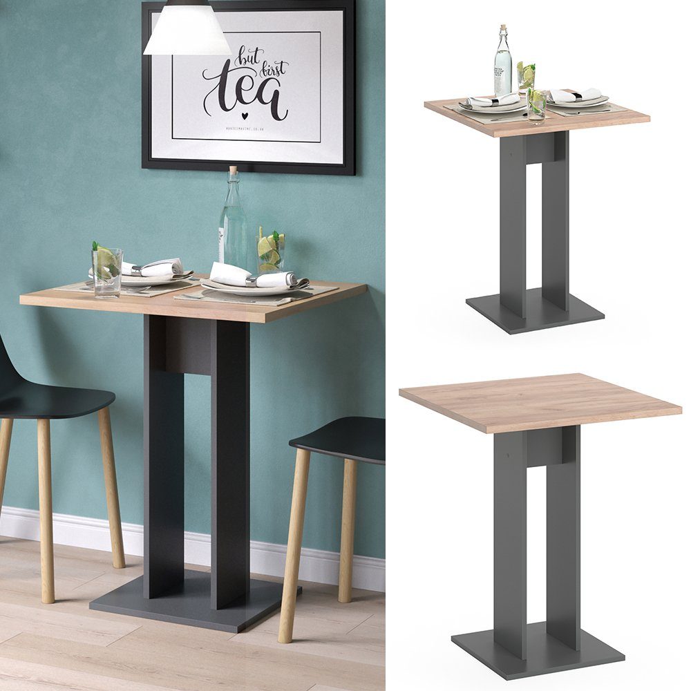 Vicco Esstisch Repose, Anthrazit, 65 x 65 cm günstig online kaufen