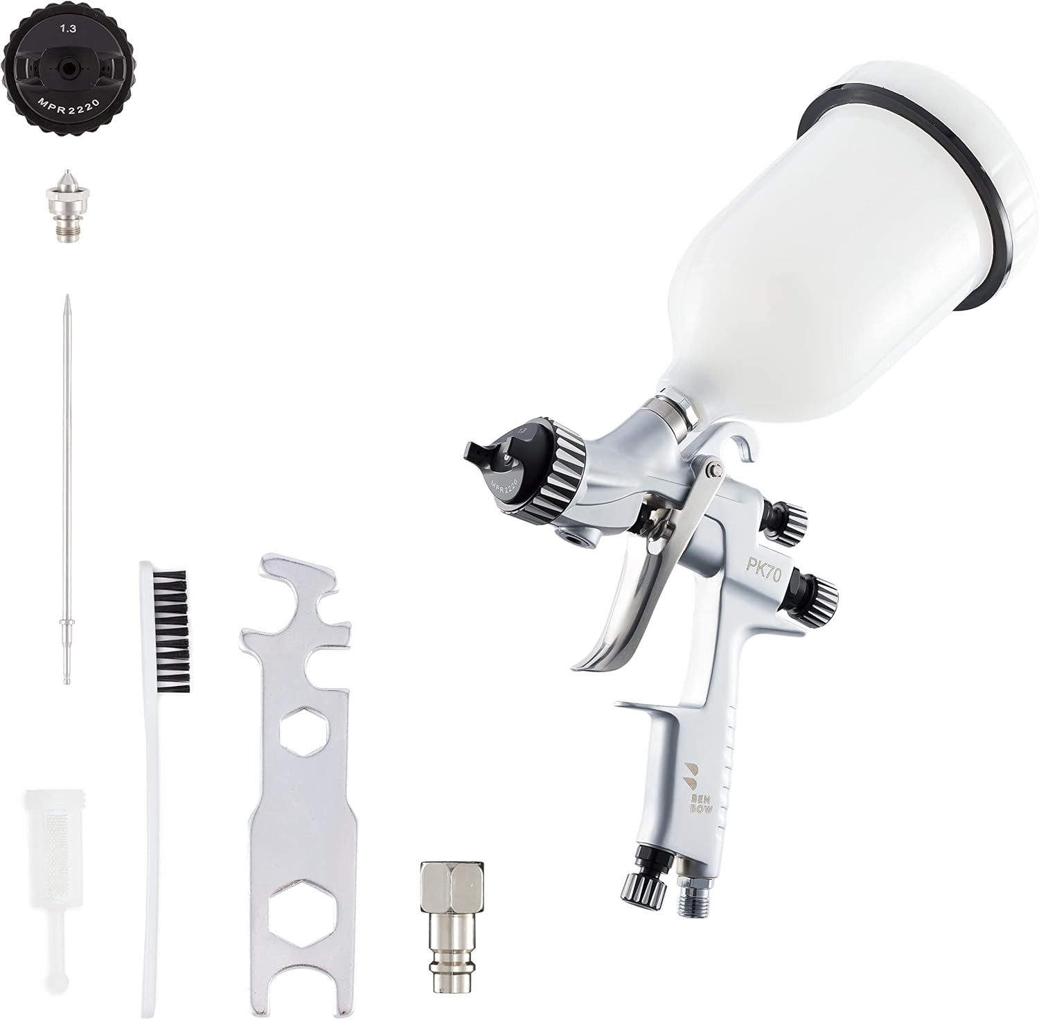 Lackierpistole BenBow druckluft profi Lackierpistole 1,3 mm PK70 Spray Gun