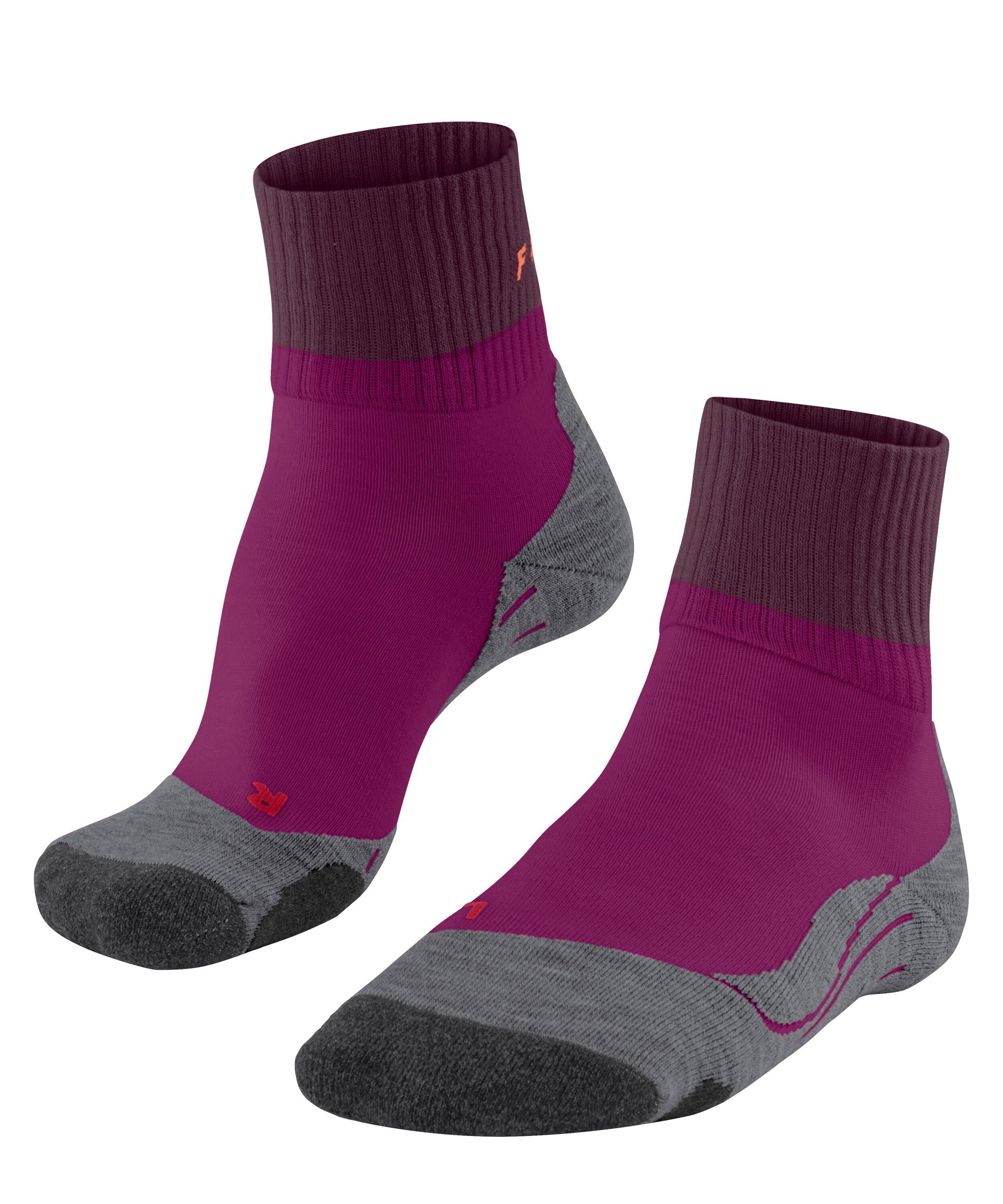 FALKE Wandersocken TK2 Explore Short (1-Paar) Hoher Komfort im Mittelgebirge radiant orchid (8692)