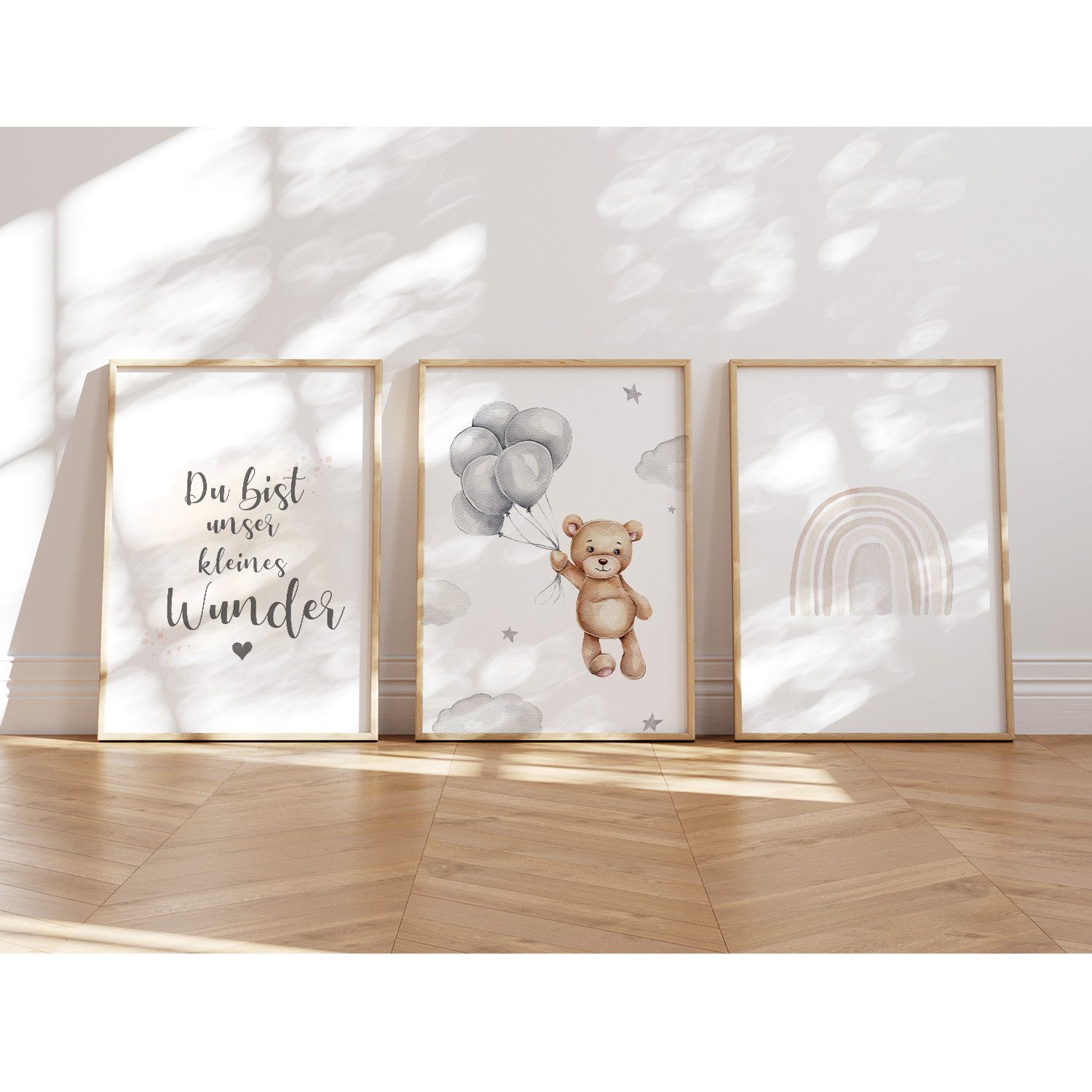 MeinBaby123® Poster Bilder Kinderzimmer, Poster Kinderzimmer Deko, Babyzimmer Deko, Spruch Wandbilder