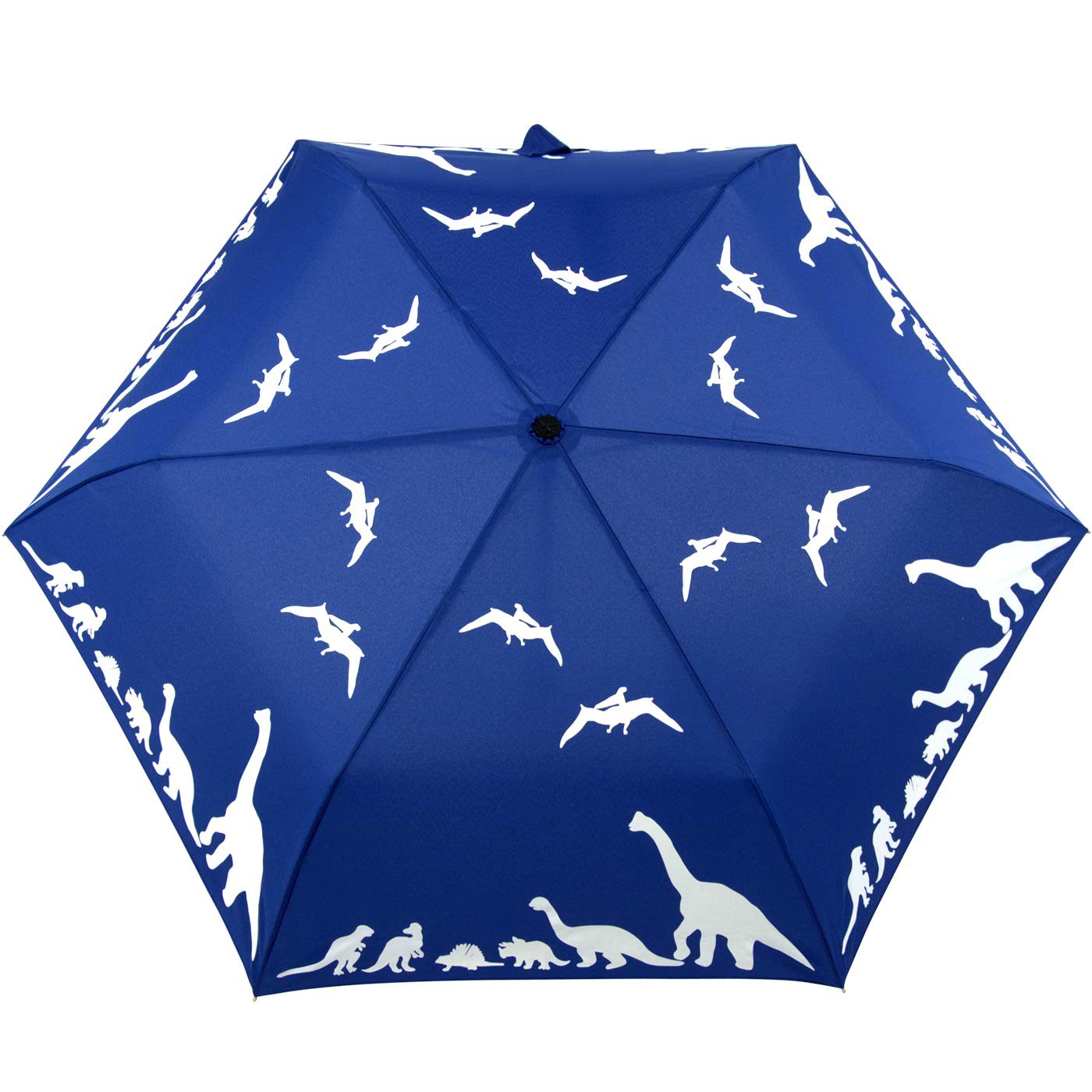 iX-brella Taschenregenschirm iX-brella Mini Kinderschirm mit Wet Print Motiv, Farbänderung bei Nässe - Dinosaurier – Bild 5 von 5