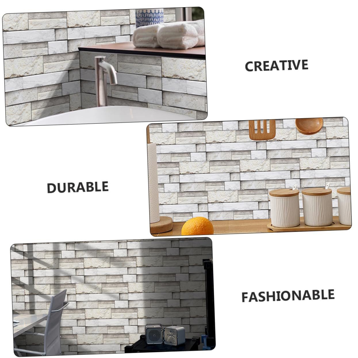 Coonoor Fliesenaufkleber 12 Stück 15x30cm, Fliesenaufkleber, selbstklebende günstig online kaufen