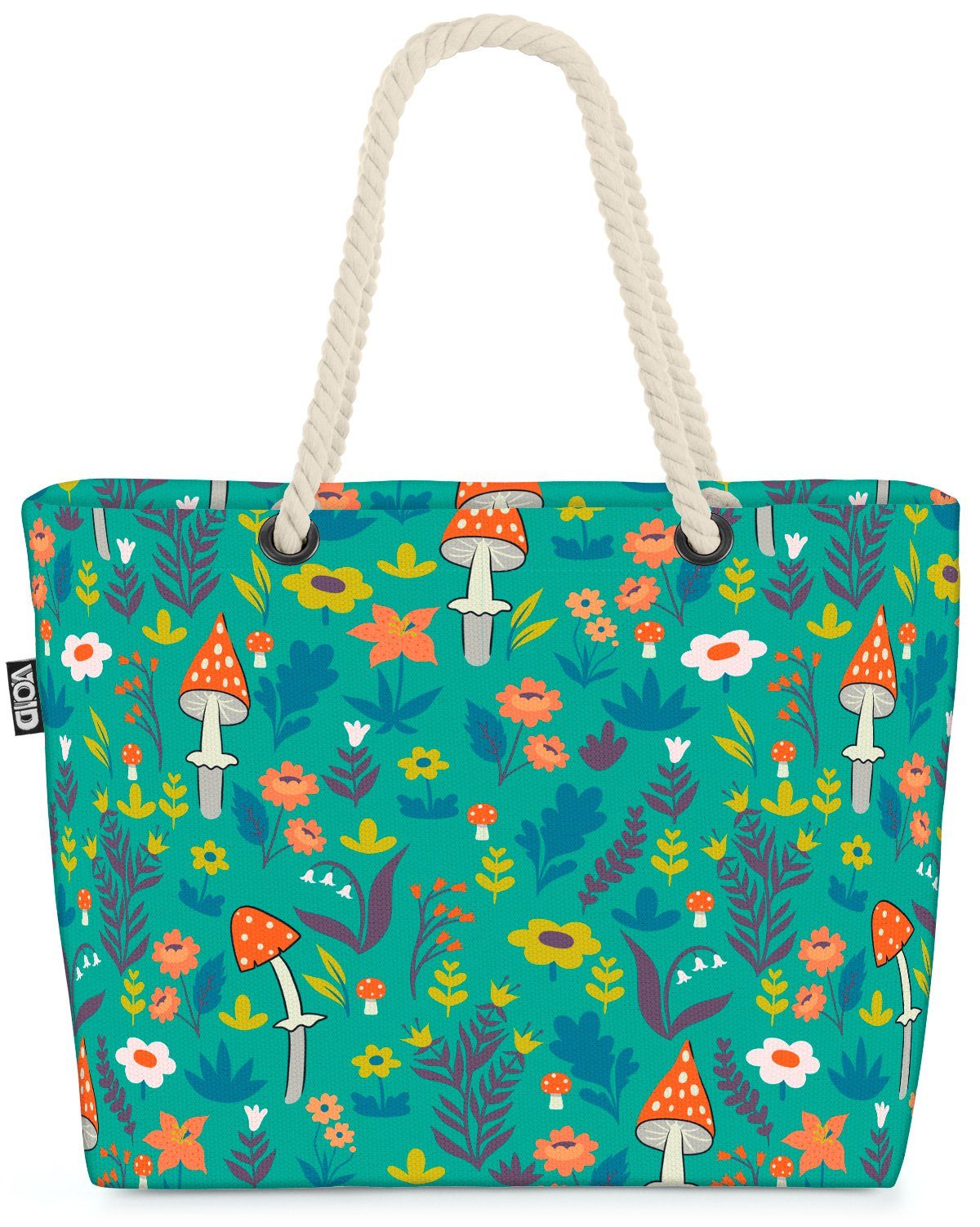 Sommer Strandtasche Blumen Garten Wiese Frühling Blüten Blumenmuster Blumen VOID (1-tlg), Garten