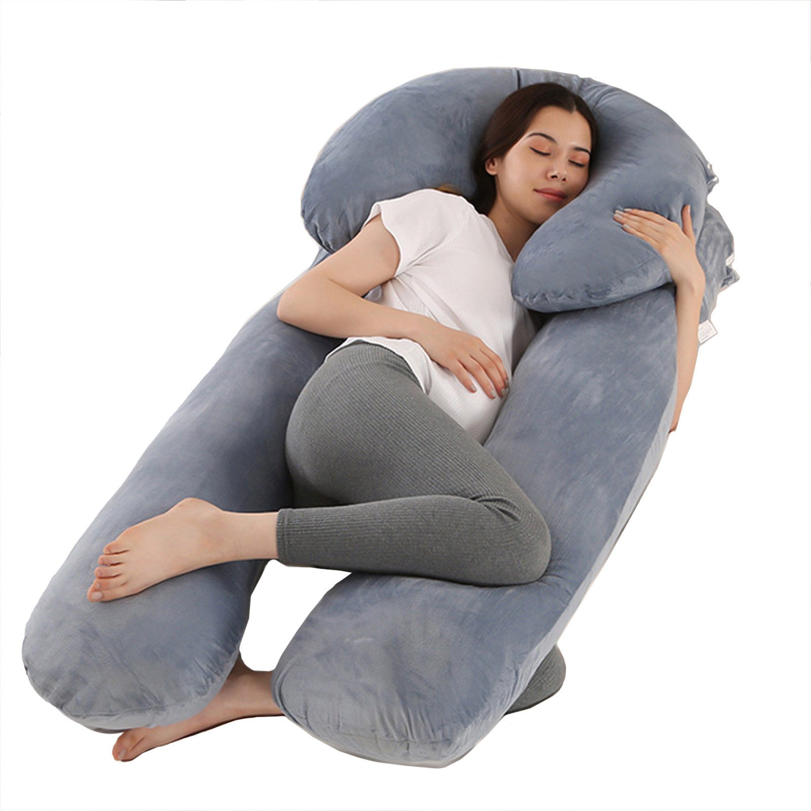 CALIYO Seitenschläferkissen Schwangerschaftskissen Stillkissen, U-förmige, günstig online kaufen