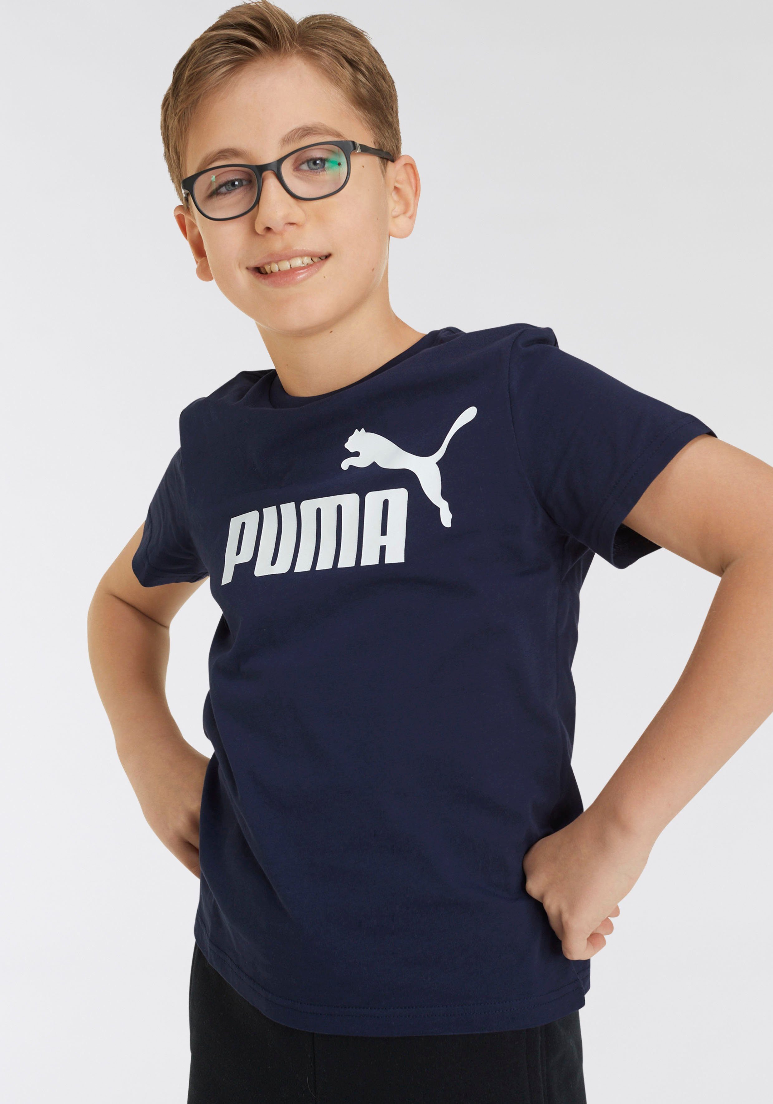 PUMA T-Shirt ESS LOGO TEE B Peacoat