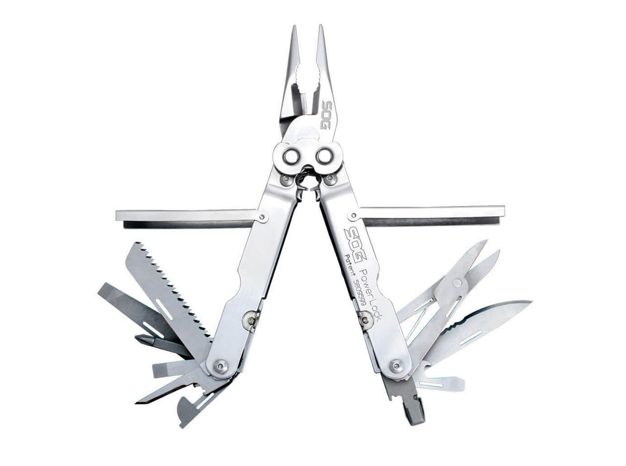 Besteck-Set SOG S60 PowerLock Scissors S60N-CP Multitool