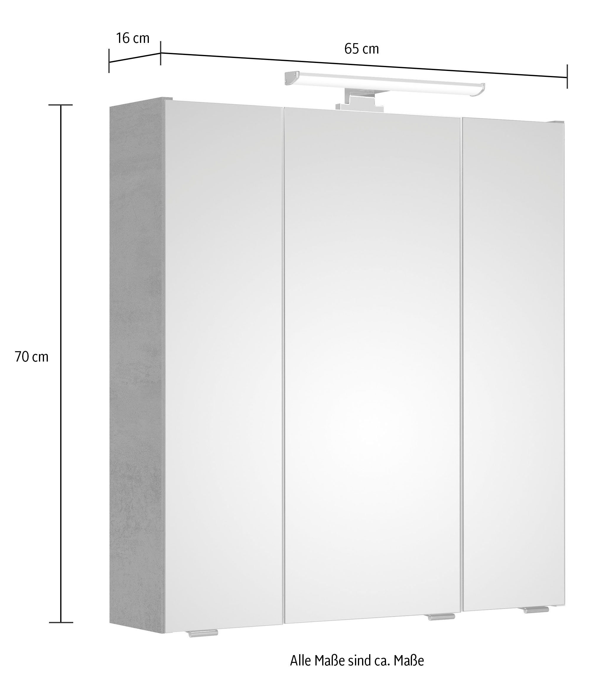 Quickset 945 Badezimmerspiegelschrank PELIPAL