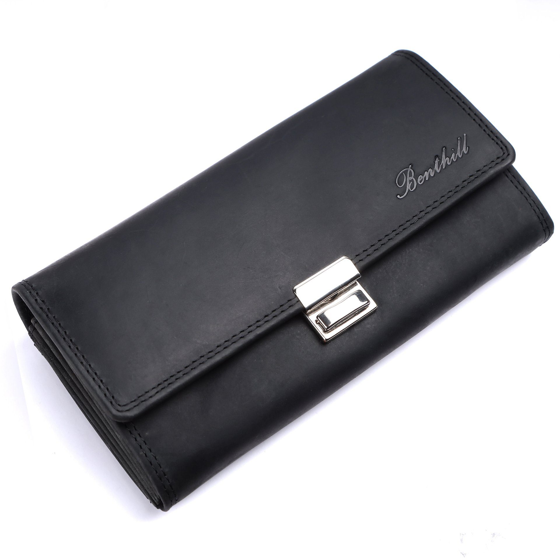 Benthill Geldbörse Kellner Echt Leder Kellnerportemonnaie RFID Schutz Profi günstig online kaufen
