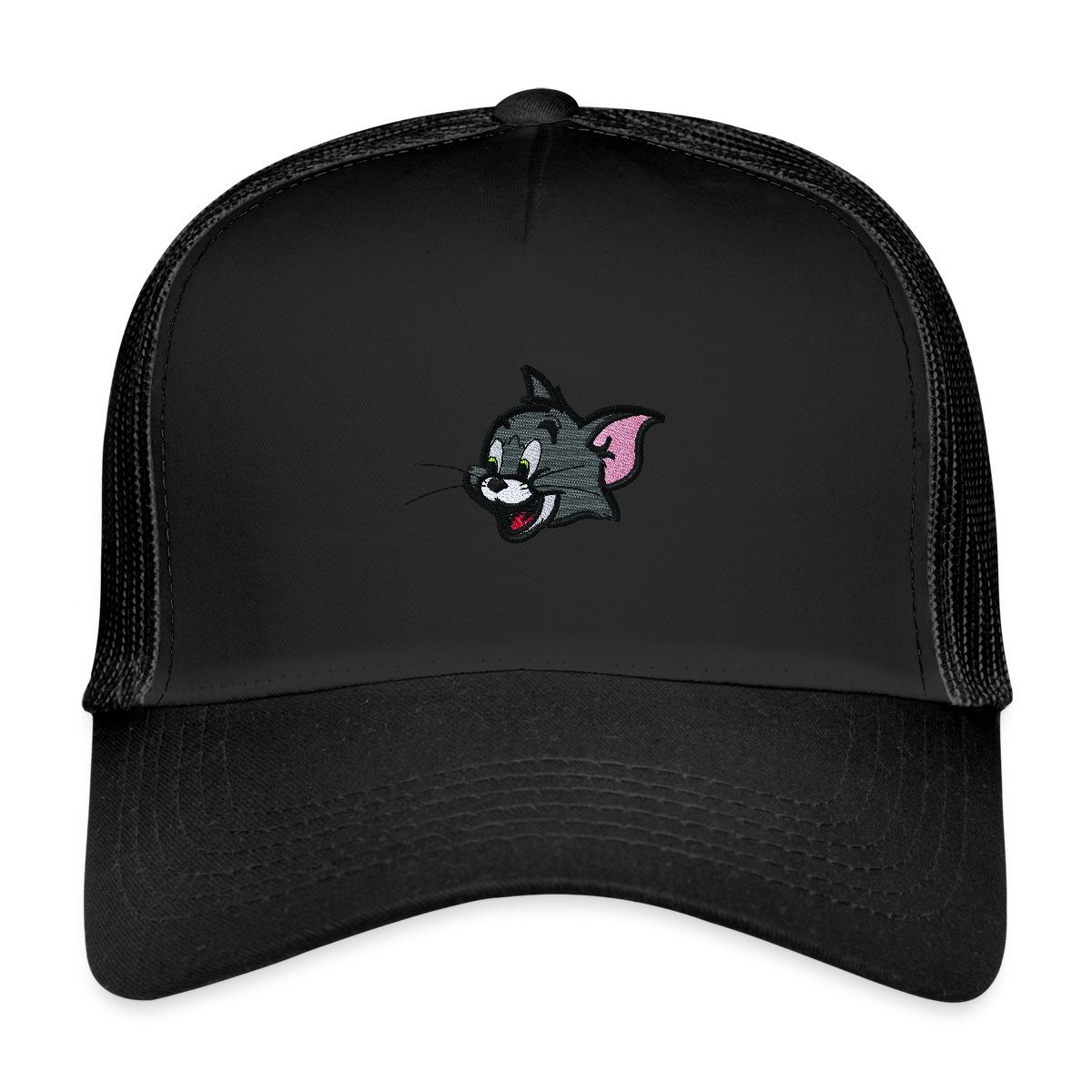 Spreadshirt Trucker Cap Tom & Jerry Tom Als Stick-Design Trucker Cap (1-St)