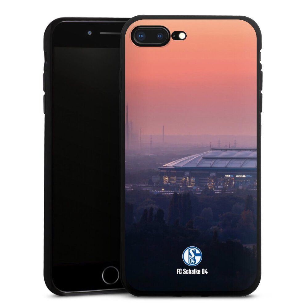 DeinDesign Handyhülle Stadion FC Schalke 04 Offizielles Lizenzprodukt Schalke 04 Stadion, Apple iPhone 8 Plus Silikon Hülle Bumper Case Handy Schutzhülle