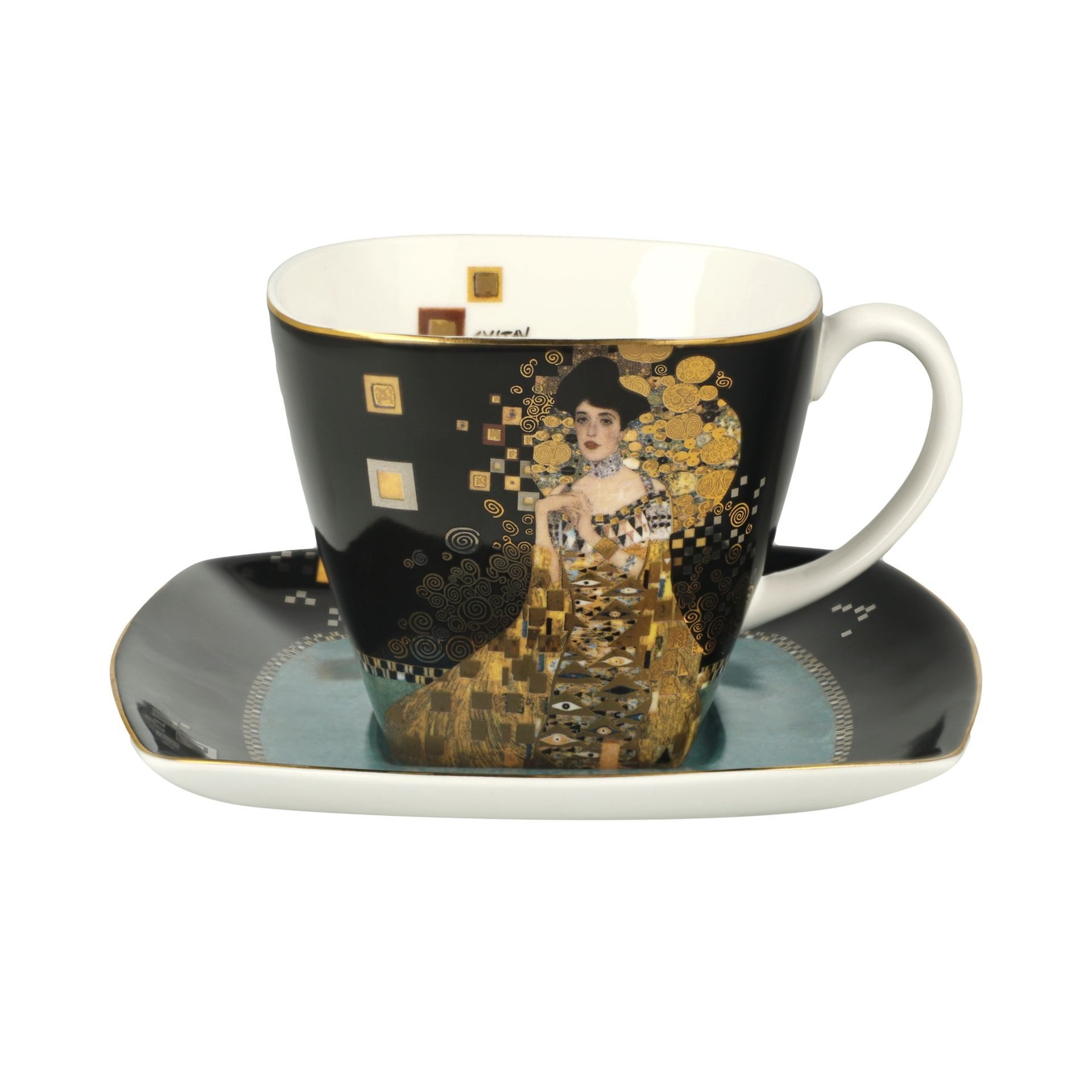 Goebel Tasse Adele Bloch-Bauer 14x10x14 cm, Porzellan, Spülmaschinengeeignet; Mikrowellengeeignet