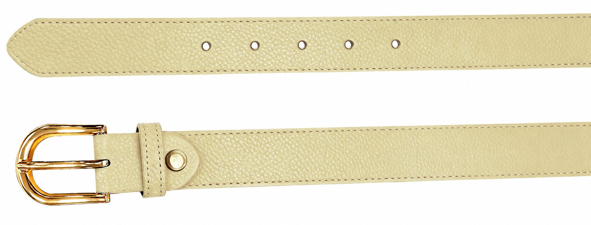 Fomax Ledergürtel Damen aus Echtleder 3 cm breit, Made in Italy (Schmaler Hüftgürtel) Anzuggürtel, Jeansgürtel für Kleid & Stoffhosen, kürzbar – Bild 5 von 5