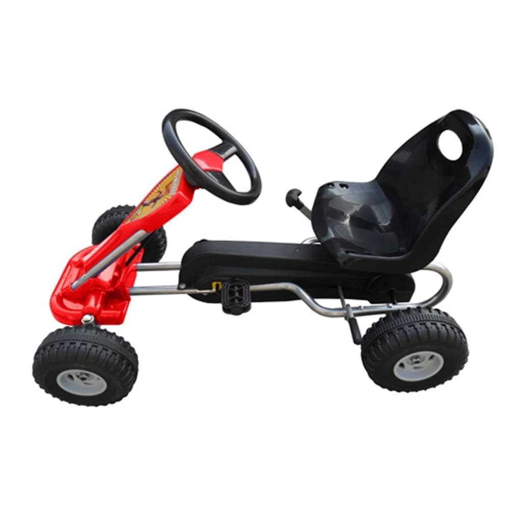 DOTMALL Go-Kart Kinderfahrzeug, Tretfahrzeug für rot 30 Kinder bis kg 3-5Jahre