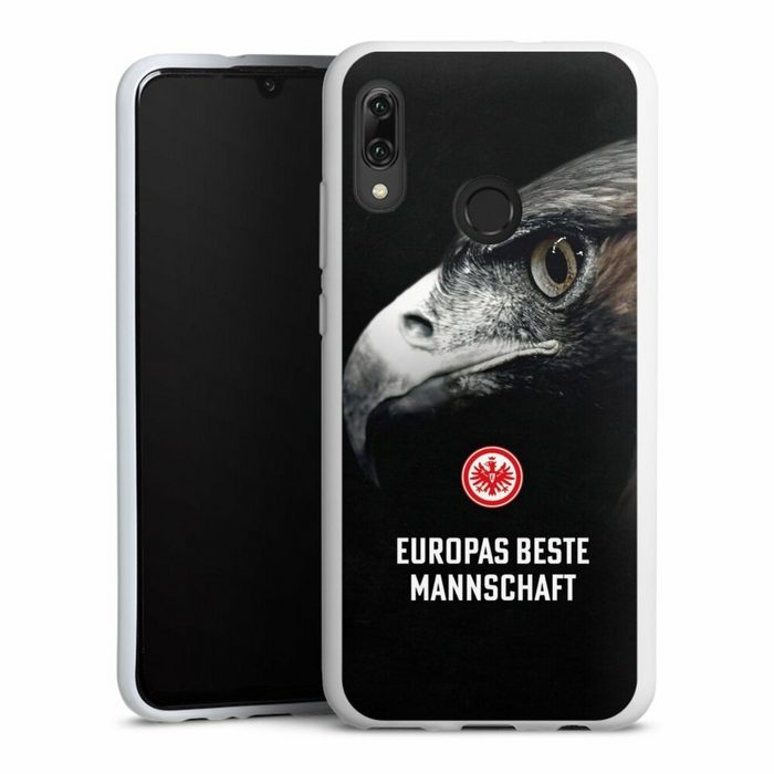 DeinDesign Handyhülle Eintracht Frankfurt Offizielles Lizenzprodukt Europameisterschaft Huawei P Smart (2019) Silikon Hülle Bumper Case Handy Schutzhülle