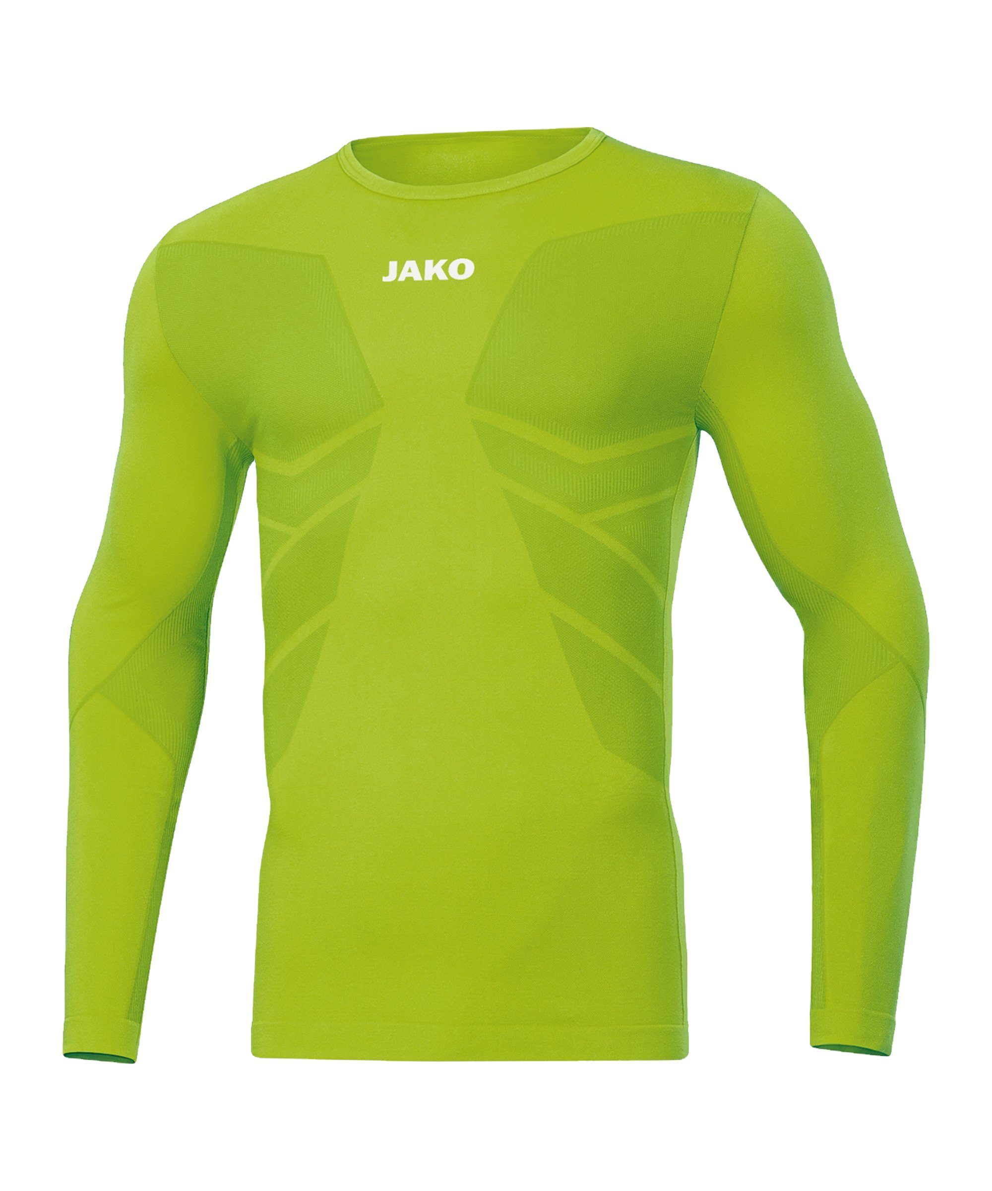 Jako Funktionsshirt Comfort 2.0 langarm Kids Gruenweiss Hell default