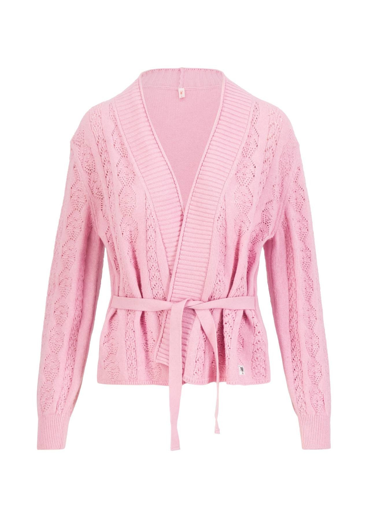 Blutsgeschwister Strickjacke Fine Craft Cocoon Fließender Schalkragen