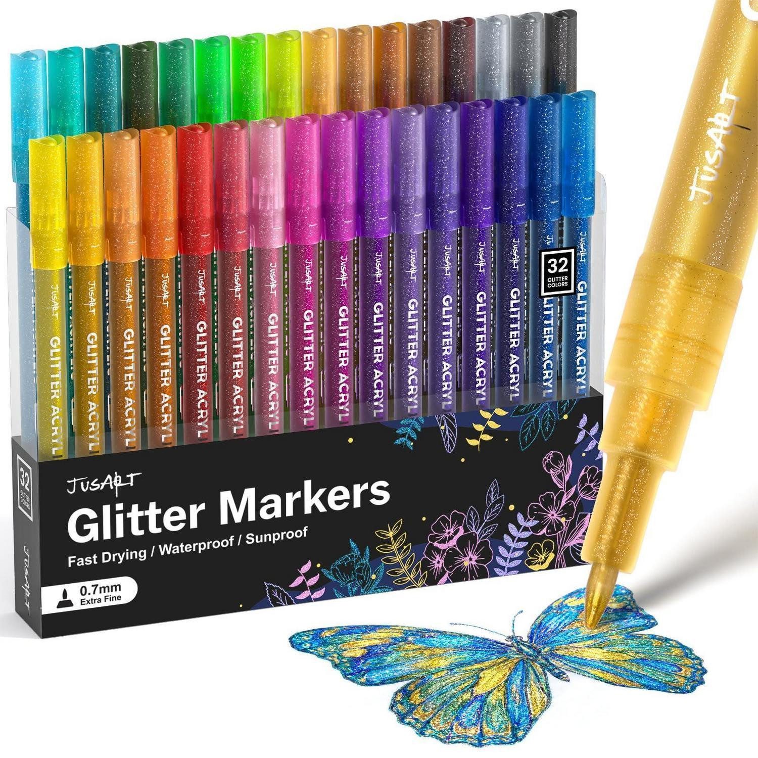 LuxusKollektion Marker Glitzerstifte Metallic 32 Farben 0,7mm
