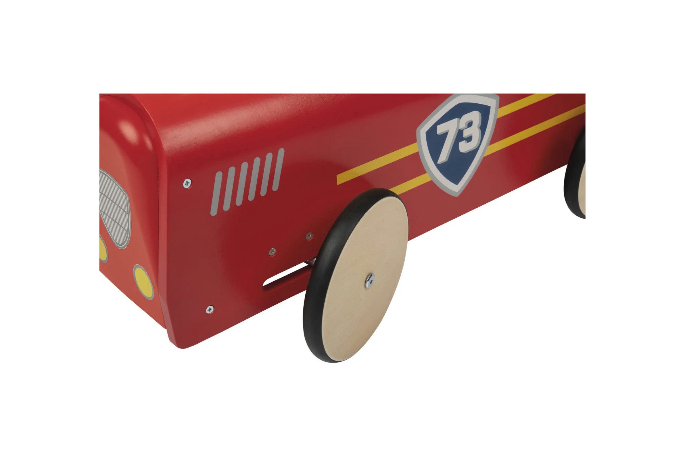 Playtive Rutscherauto Playtive Rutschauto aus Echtholz Gummireifen für leisen Spielspaß