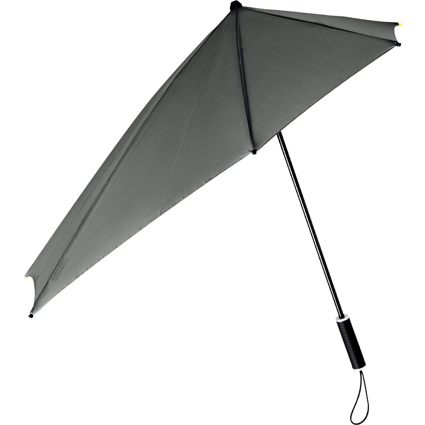 seine Impliva sich Sturmschirm Regenschirm, km/h Stockregenschirm durch Wind, Form in bis dreht Schirm hält aus aerodynamischer 100 den besondere zu STORMaxi der
