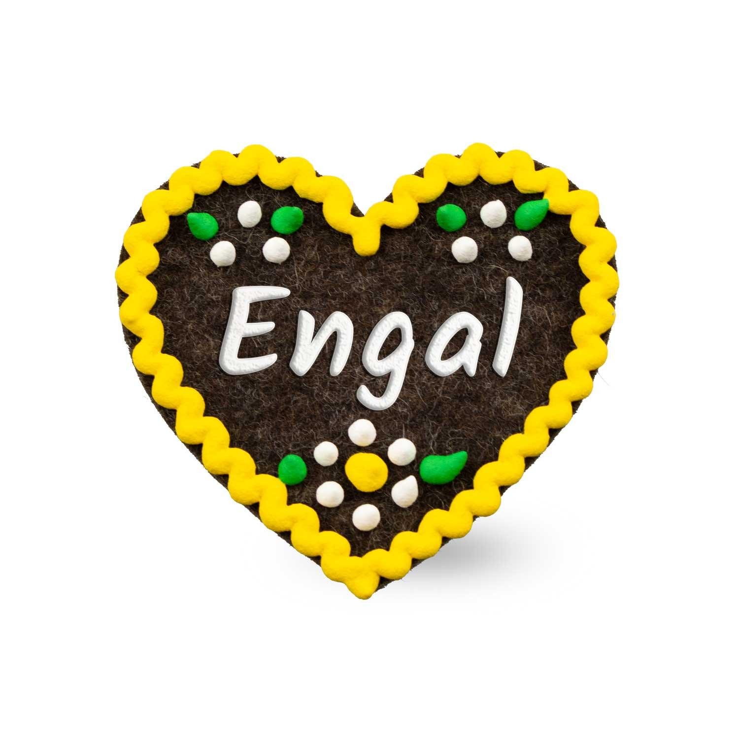 Bavariashop Brosche Filzherz-Anstecker "Engal"