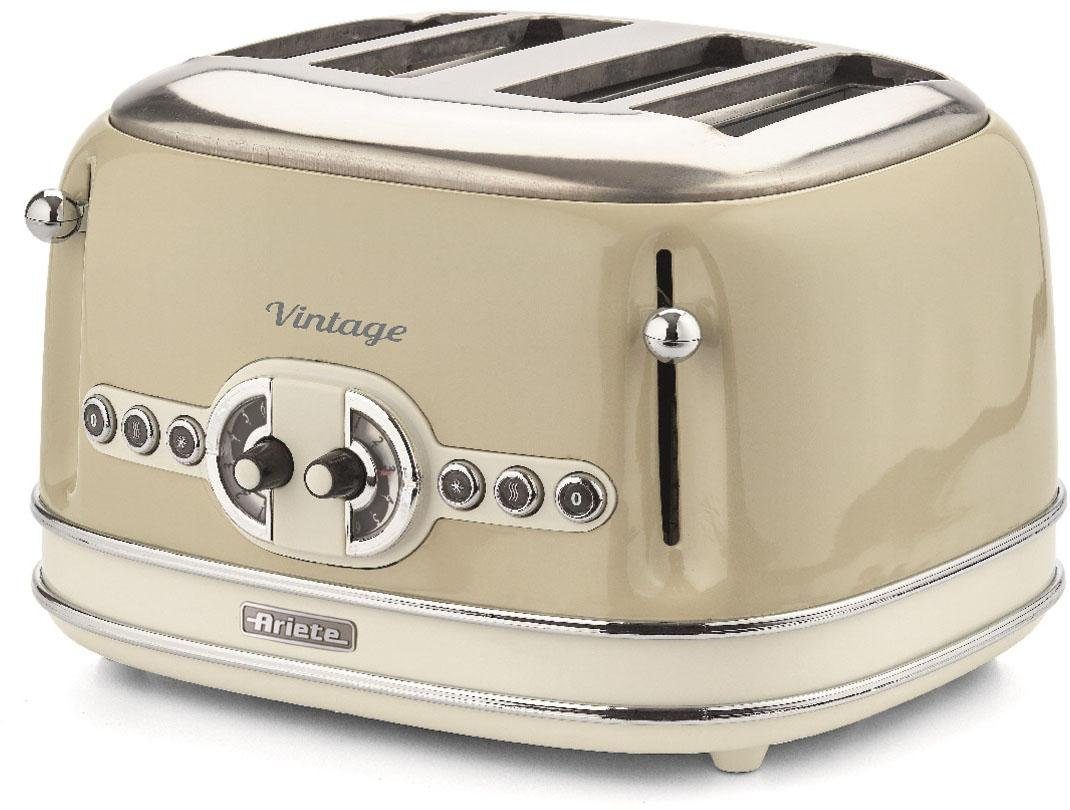 Ariete Тостери Vintage, 4 kurze Schlitze, für 4 Scheiben, 1600 W