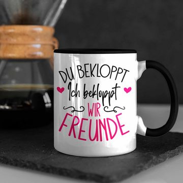 Trendation Tasse Tasse Beste Freunde "Du bekloppt, ich bekloppt, wir sind Freunde" Best