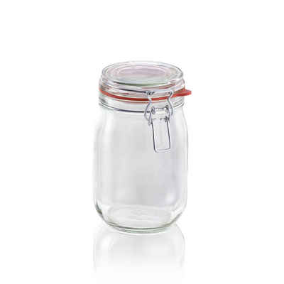 Leifheit Einmachglas »Drahtbügelglas 1.14 L«, Glas, (1-tlg)