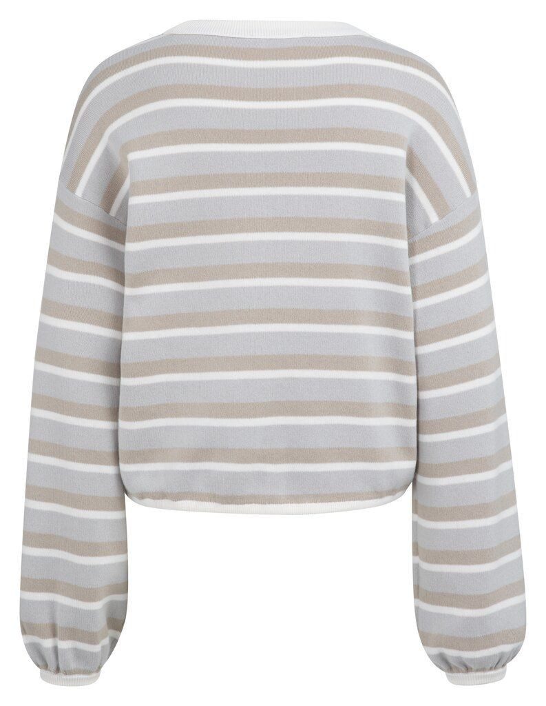 YAYA Rundhalspullover Gestreifter Pullover günstig online kaufen