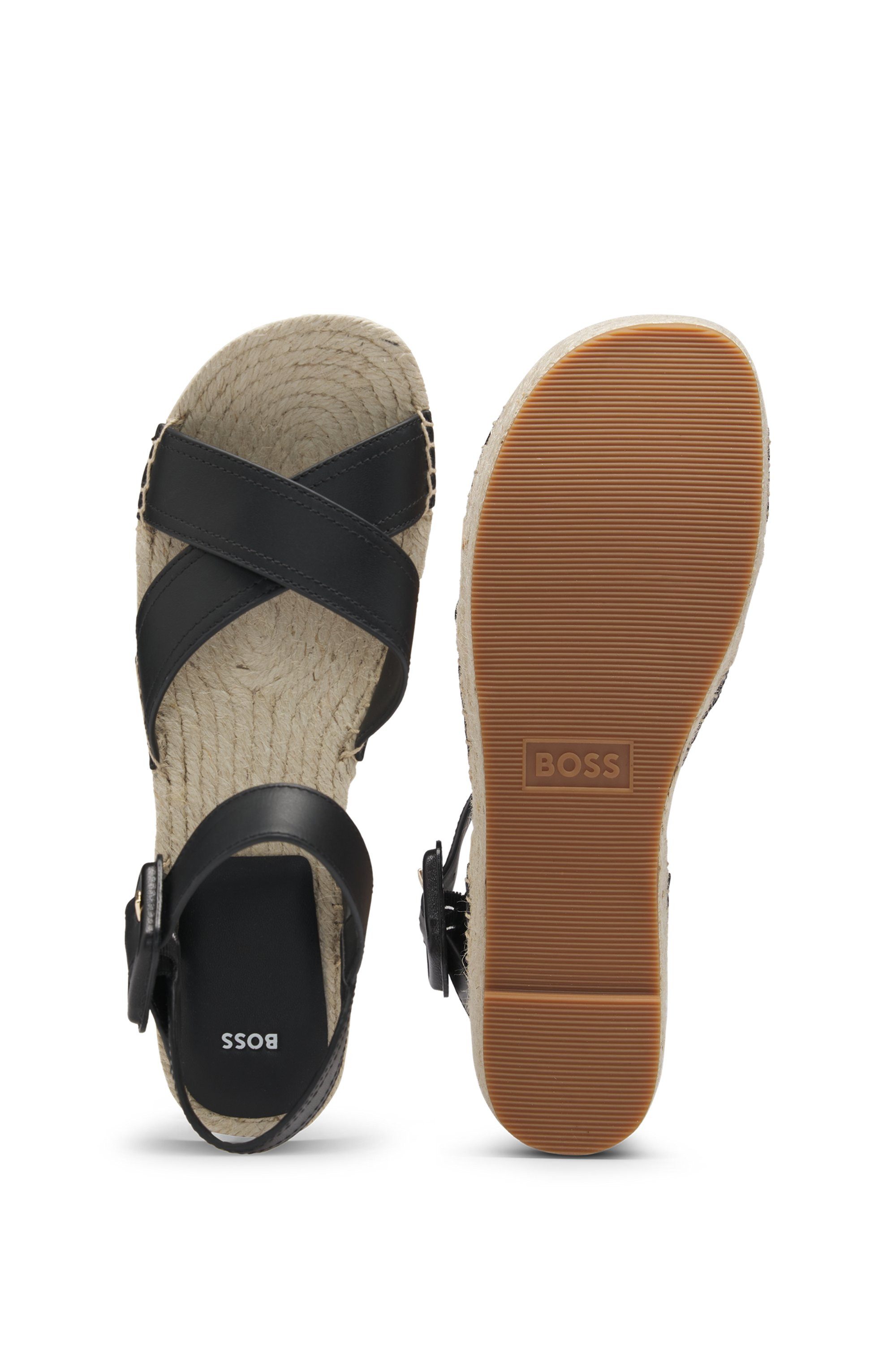 BOSS Machica_Pltsan Plateausandaletten Sommerschuh, Sandale, Plateau, Urlau günstig online kaufen