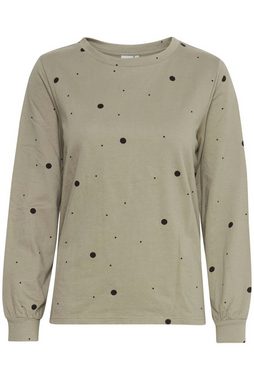Ichi Sweatshirt IHSTELLA LS - 20114858 modischer Sweater im Punkte oder Leo-Look