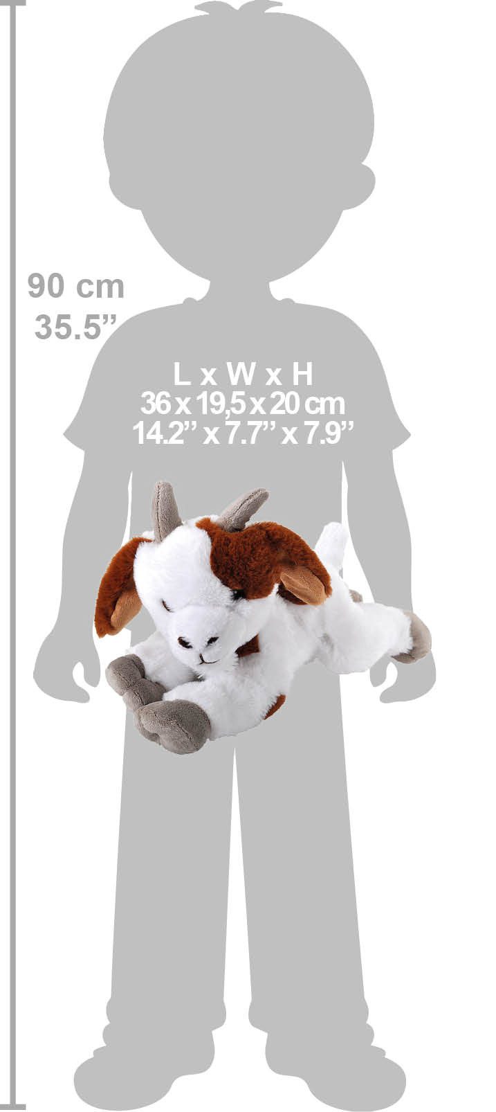 WILD REPUBLIC    Kuscheltier Wild Republic - Kuscheltier - Ecokins Medium - Ziege