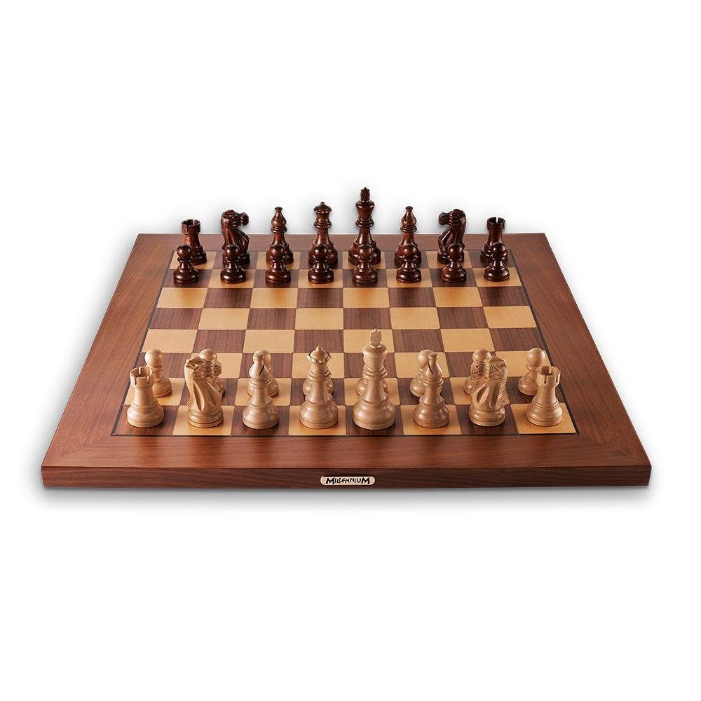 Millennium Spiel, M850 Supreme Tournament vollautomatische 55 Schachcomputer, Turniergröße, Figurenerkennung Echtholz-Schachbrett