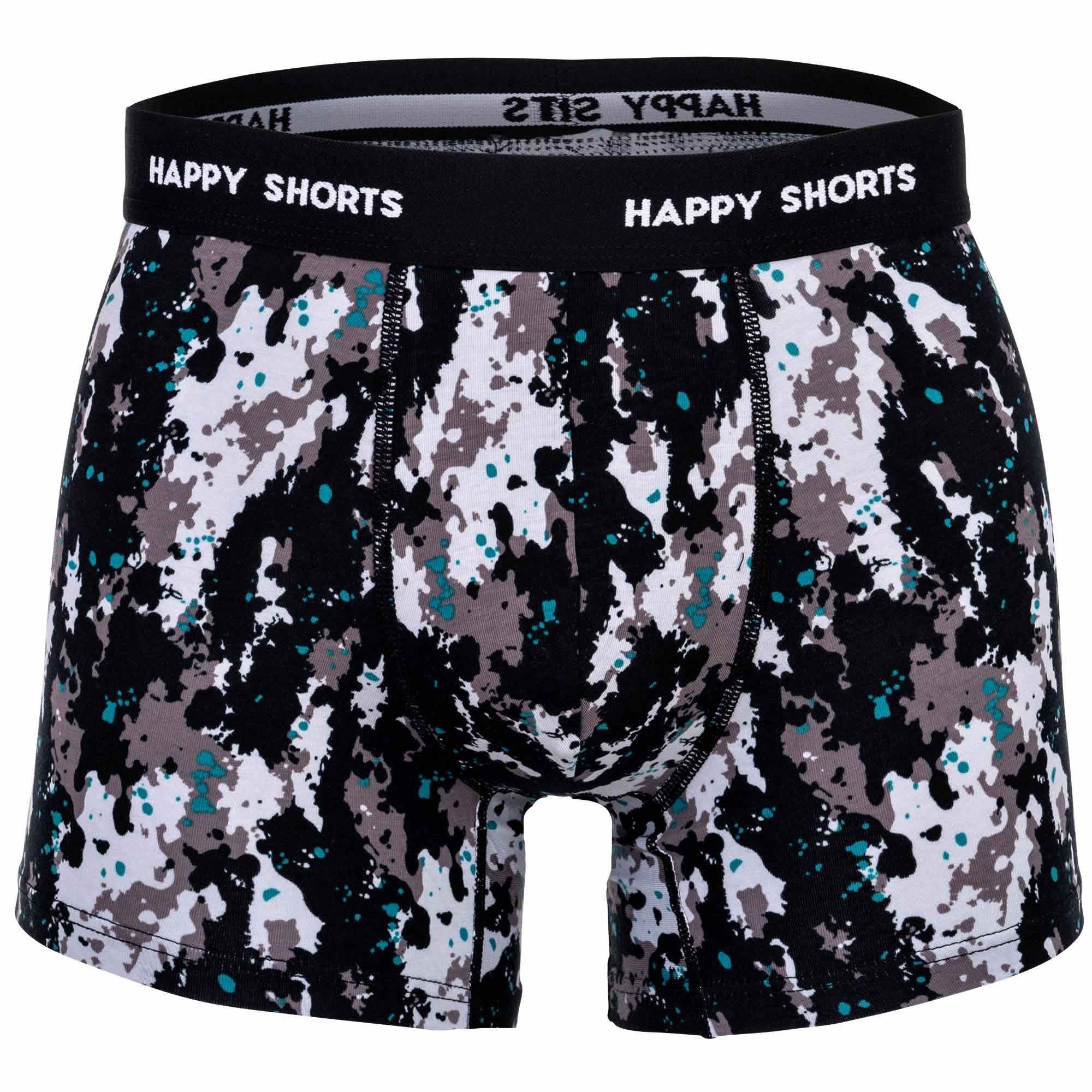 HAPPY SHORTS Boxer Herren Boxershort 3er Pack Baumwolle (Packung, 3er Pack)