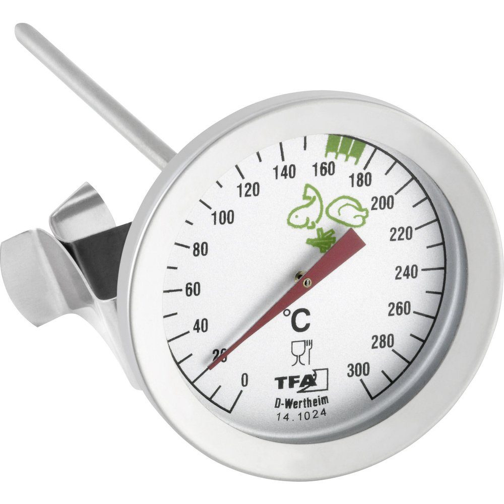 Raumthermometer TFA Dostmann 14.1024 Küchen-Thermometer Fett, Grillgut, Backen