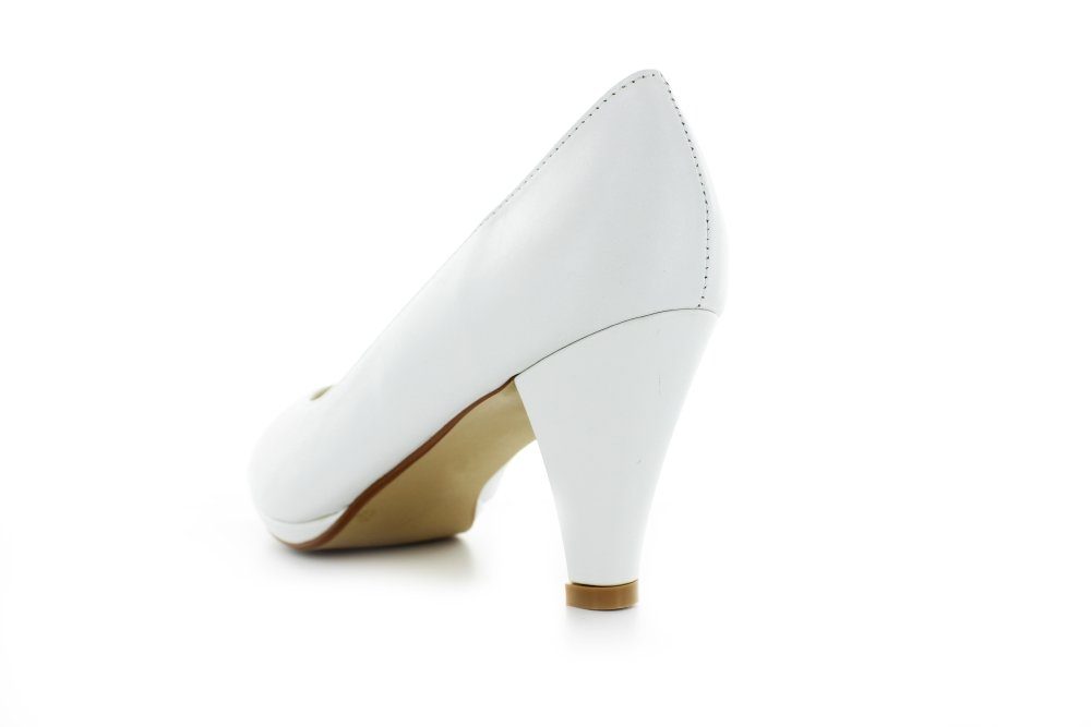 White Lady 833 klassische Leder Brautschuhe Pumps