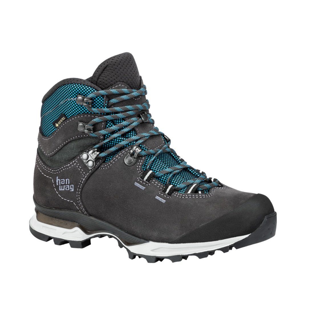Tatra Light Lady GTX (Veloursleder, wasserdicht) asphaltgrau/ozeanblau Wanderschuh