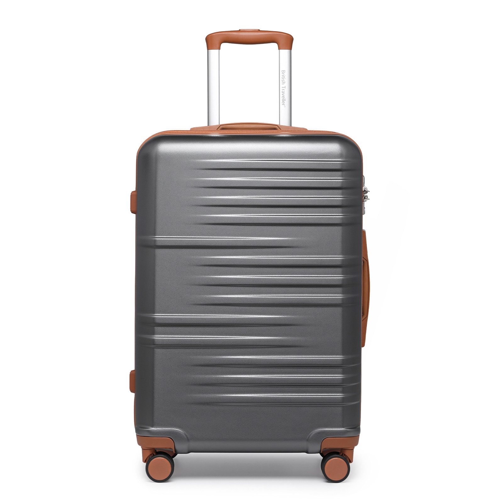 British Traveller Hartschalen-Trolley Reisekoffer Hartschalenkoffer mit 8 S günstig online kaufen