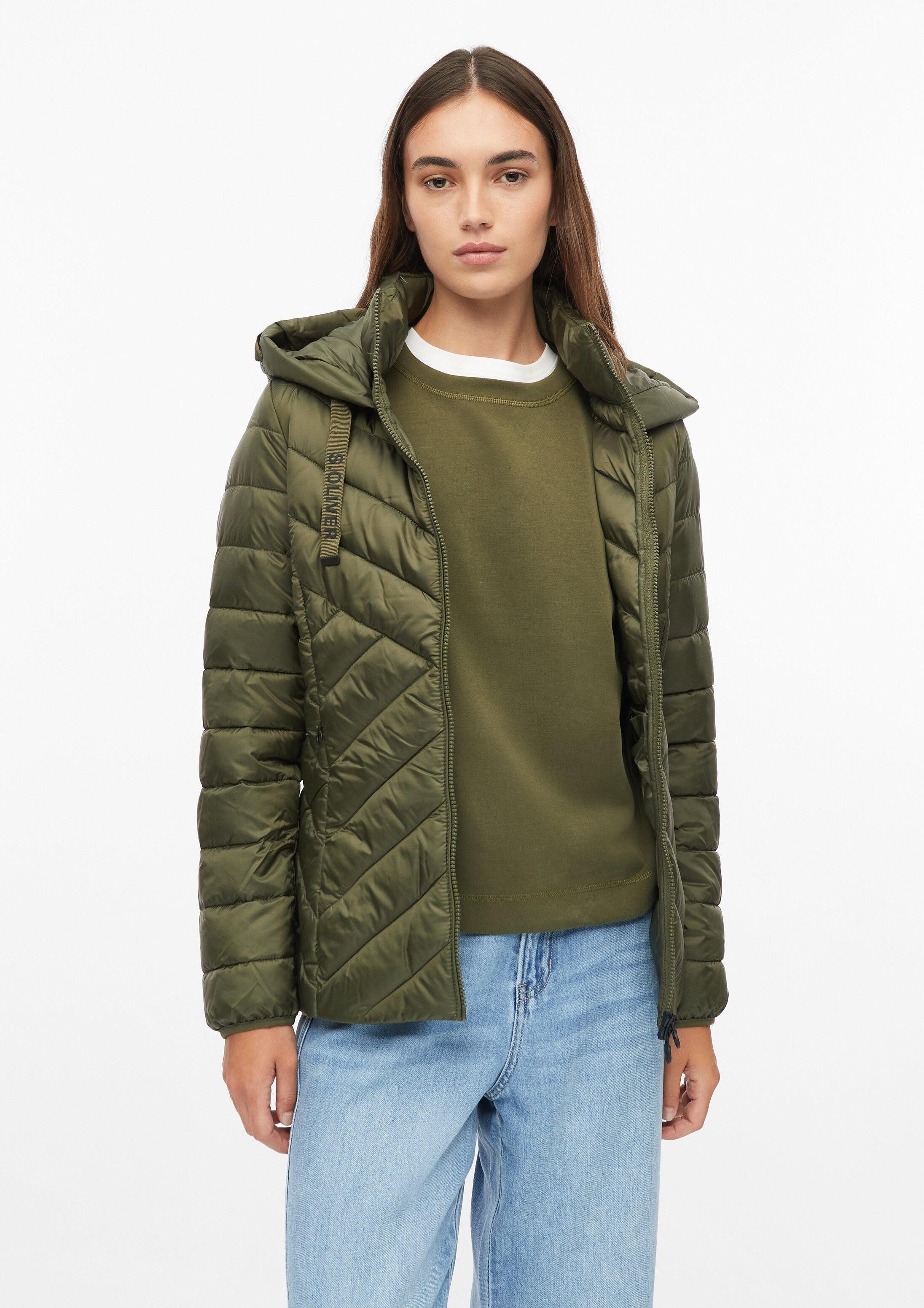 s.Oliver Funktionsjacke Outdoor-Jacke Leichte Steppjacke mit Kapuze