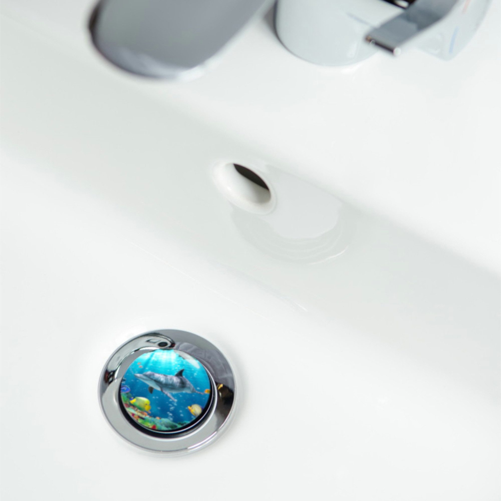 Sanilo Waschbeckenstöpsel mit Motiv, viele schöne Abflussstöpsel zur Auswahl, Ø 4 cm, hochwertig, universell, 100% wasserdicht – Bild 3 von 5