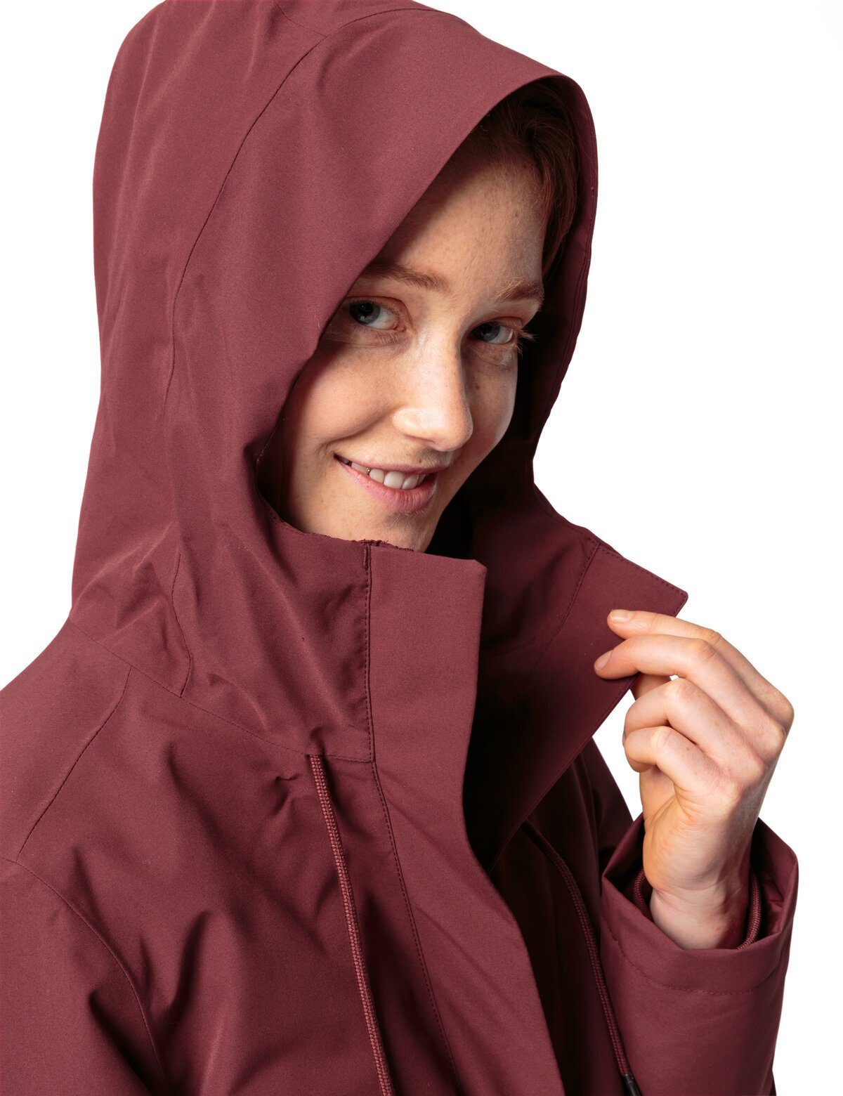 VAUDE Klimaneutral Jacket cherry Outdoorjacke Coreway kompensiert Women's dark (1-St)