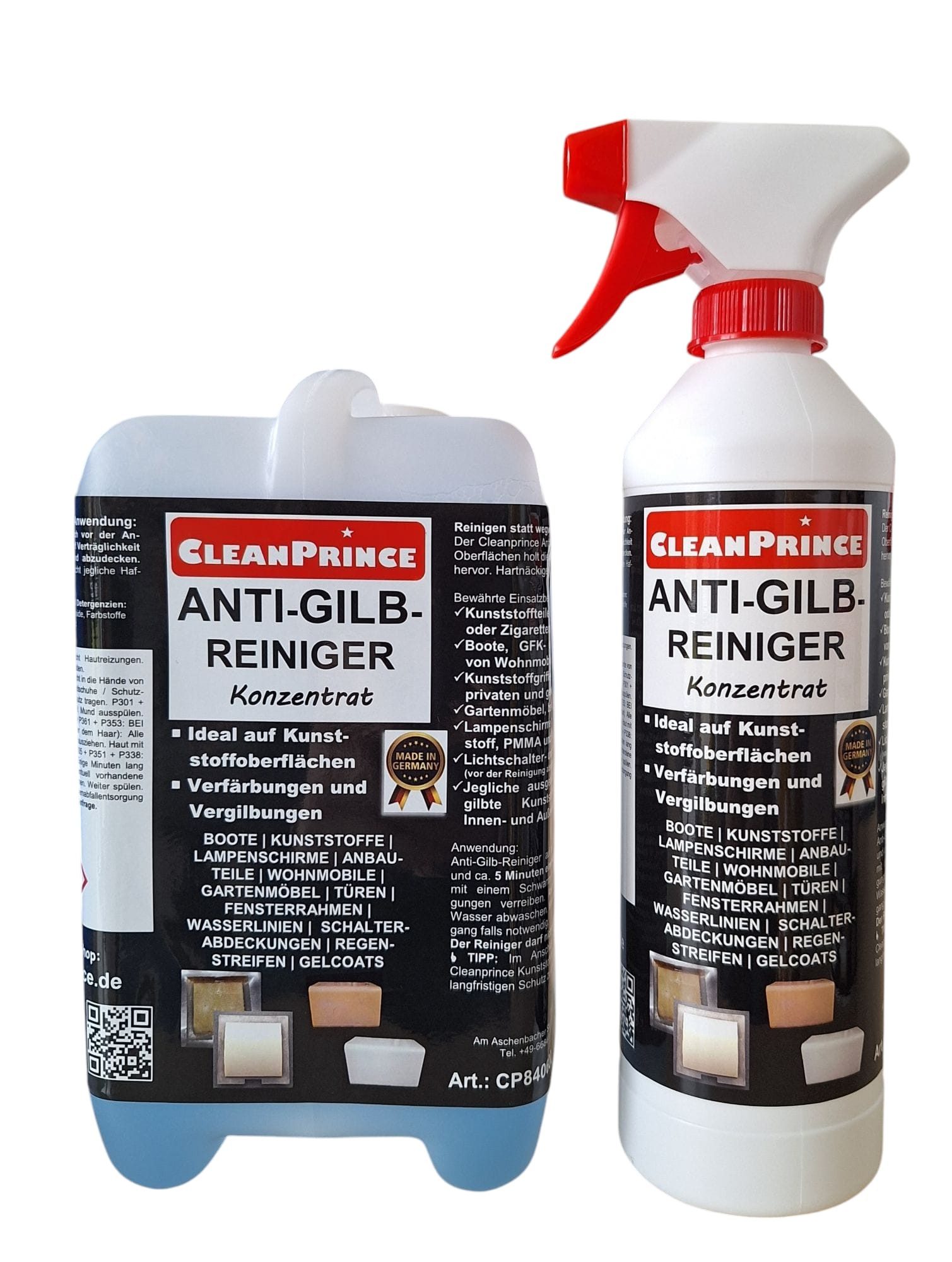 Anti-Gilb-Reiniger, für Gelcoat Caravan Boot Kunststoffe Reinigungsspray