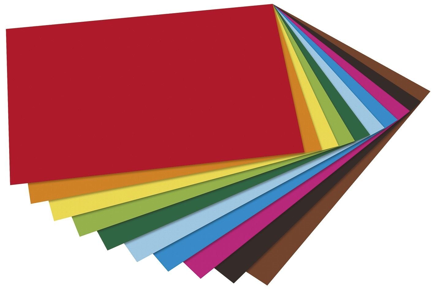 Folia Druckerpapier folia Tonpapier, DIN A4, 130 g/qm, farbig sortiert