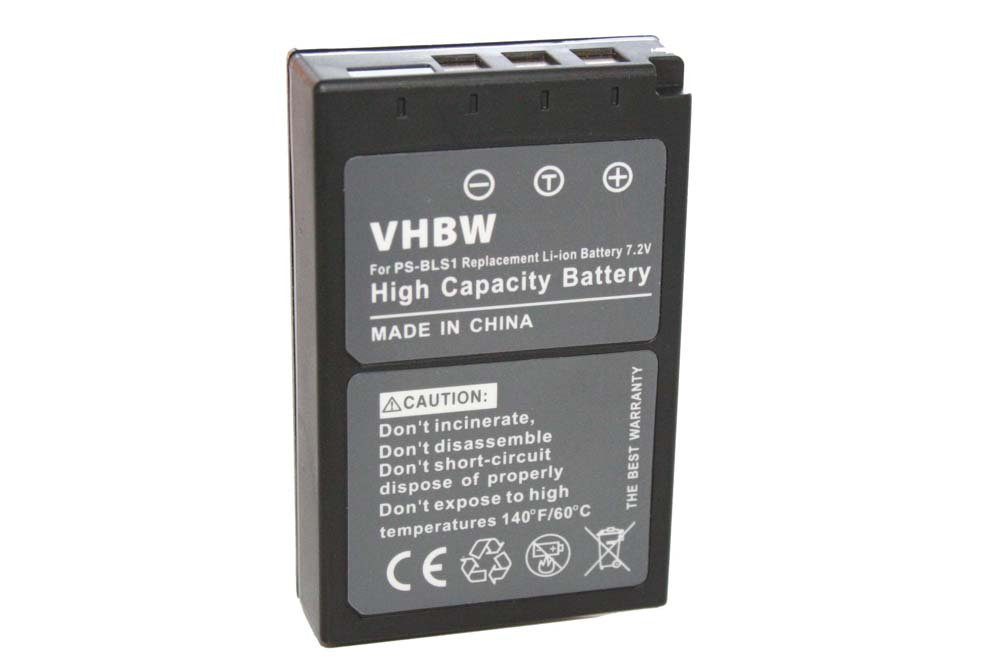 vhbw kompatibel mit Olympus D-SLR E-620, E-410, E-420, E-450, E-600, E-400 Kamera-Akku Li-Ion 900 mAh (7,2 V)