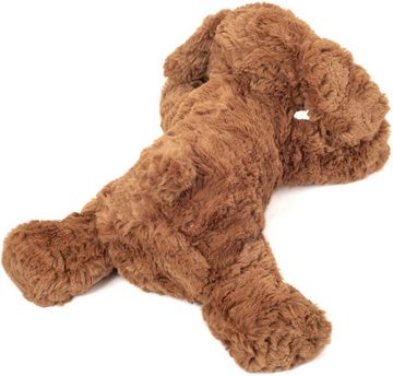 Teddy Hermann® Kuscheltier Schlenkerhund liegend braun, 28 cm, mit Schlenkerbeinen
