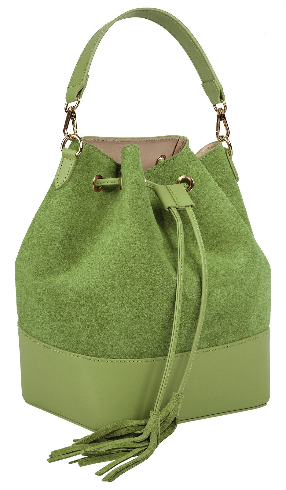 Samantha Look Umhängetasche, echt Leder, Made in Italy