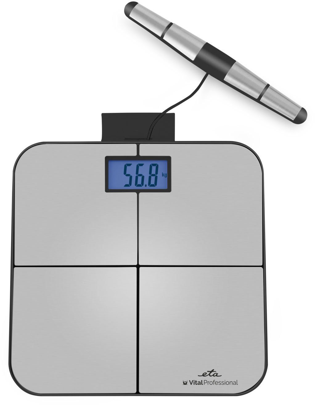 eta Körper-Analyse-Waage Vital Professional ETA878190000, 8 Sensorelektroden für genauere Messungen