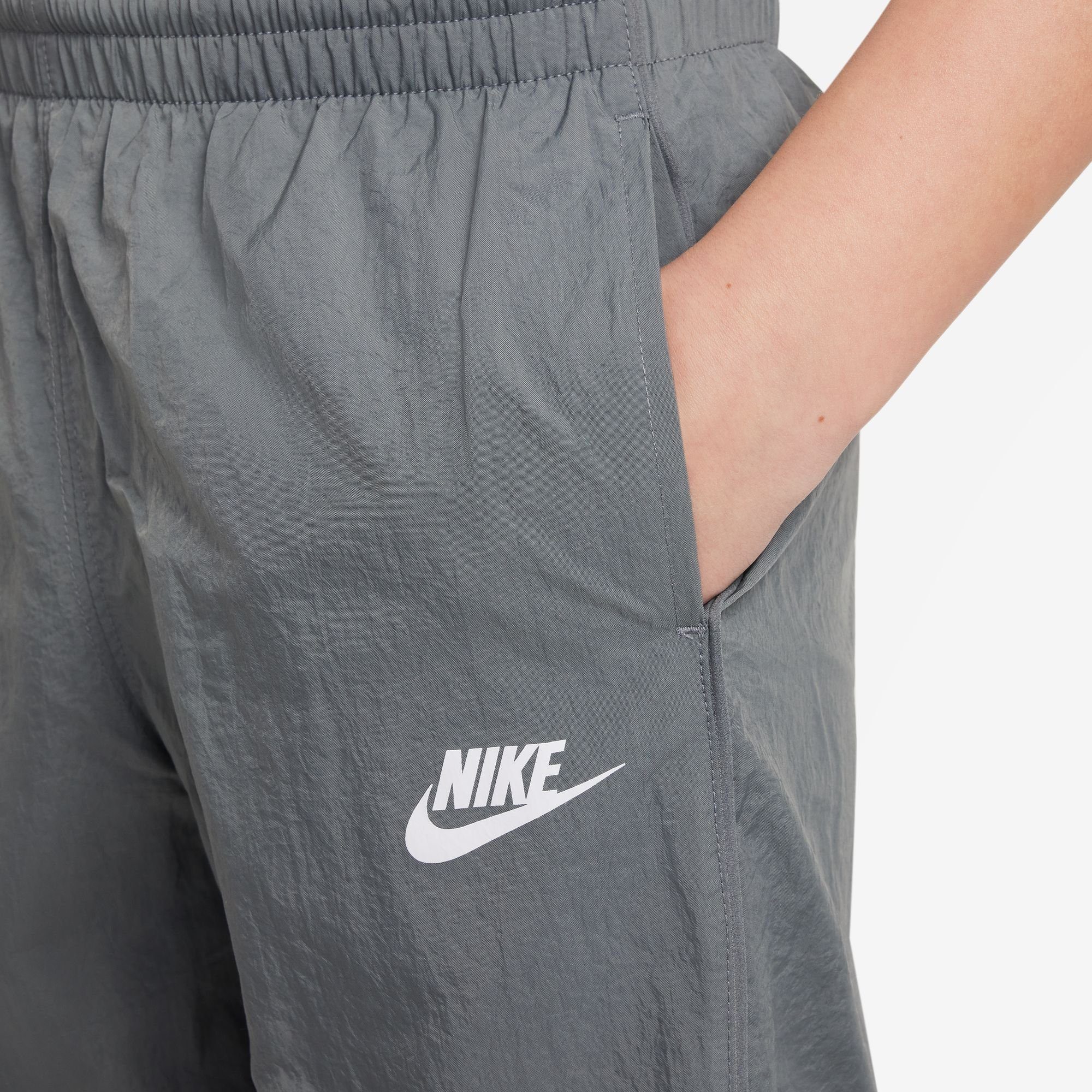 Sportswear Nike TRACKSUIT GREY/ANTHRACITE/WHITE SMOKE KIDS' Trainingsanzug BIG
