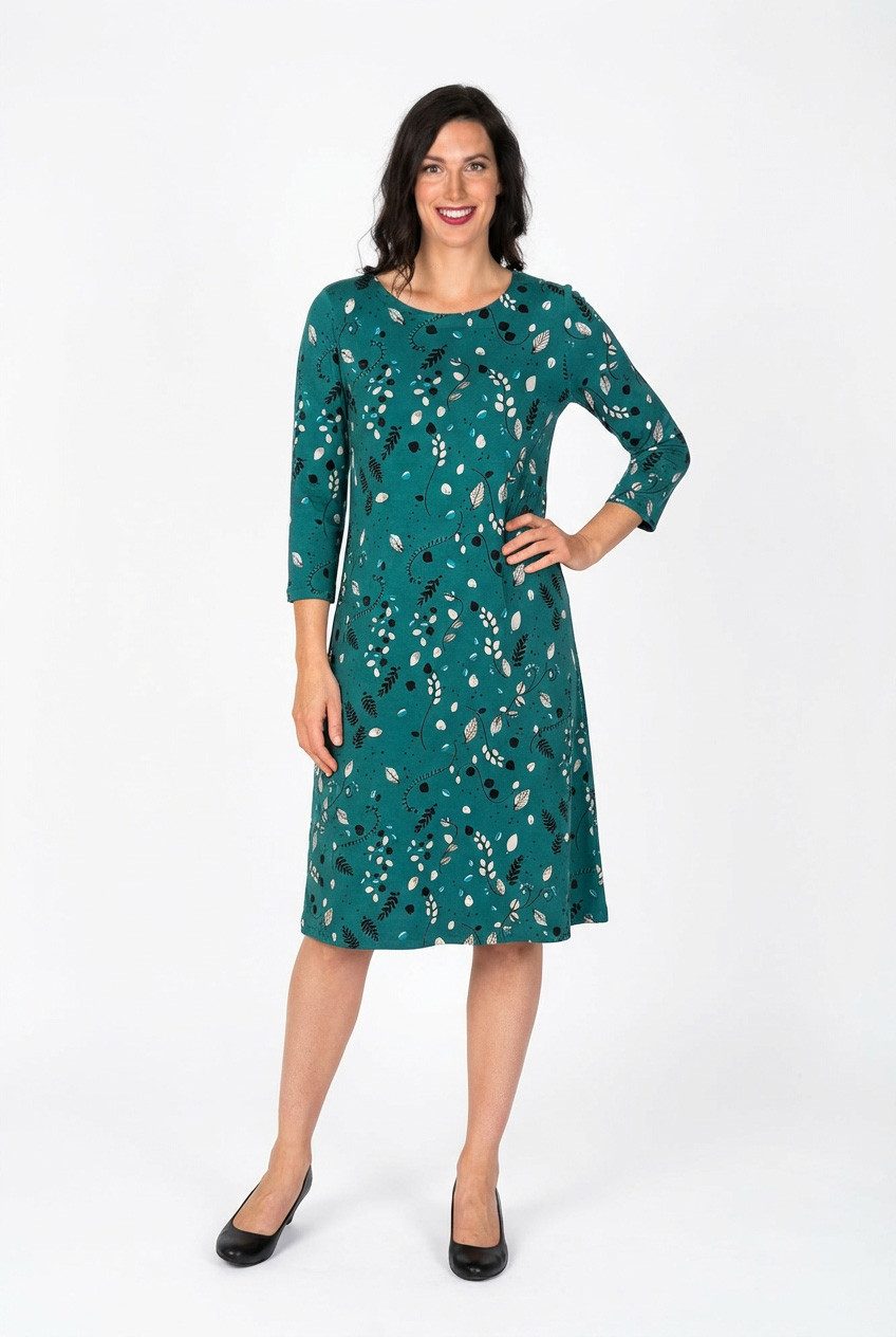 einfach Schön Midikleid Sandra schattengrün aus Viskose