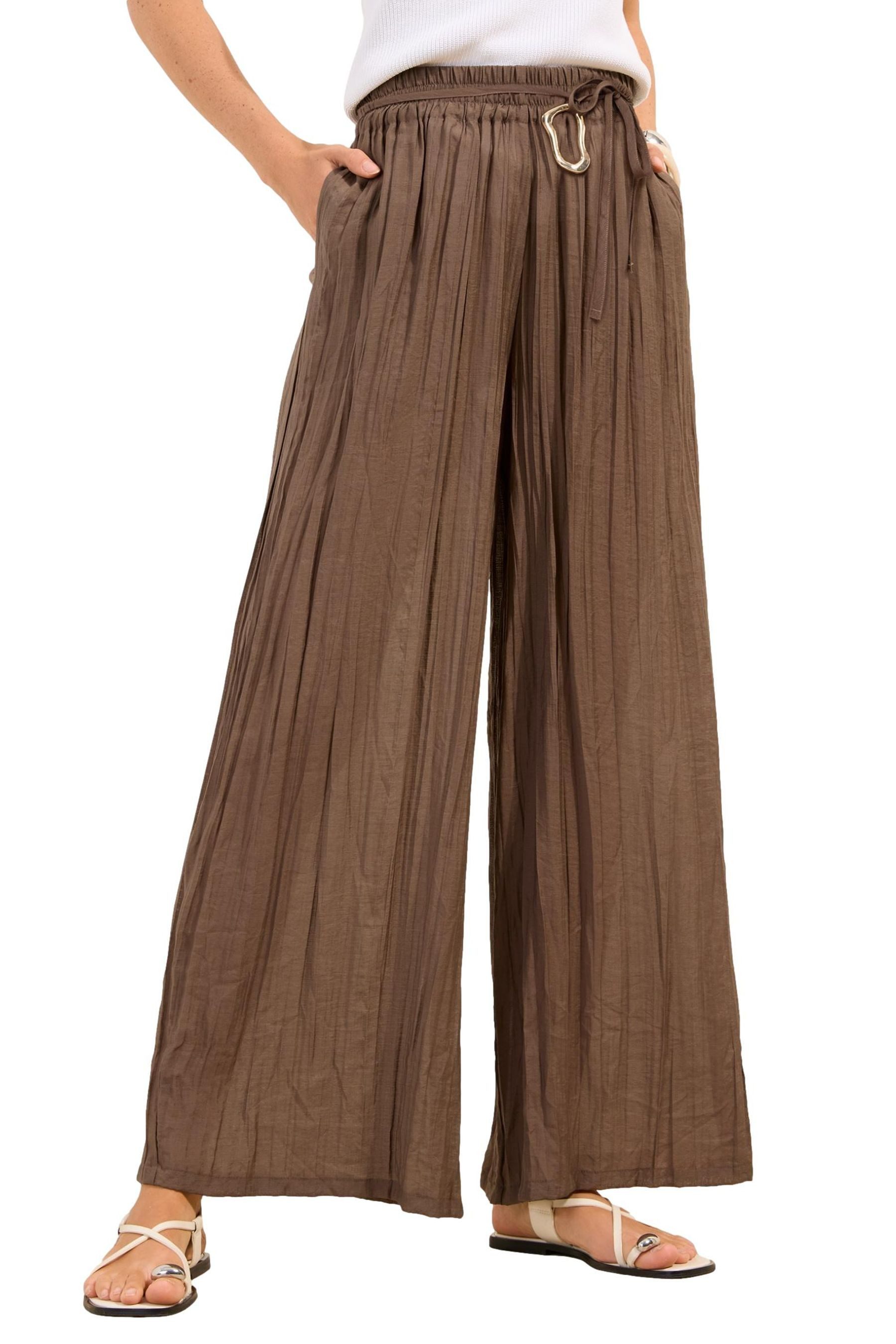 Bundfaltenhose Friends Like These Palazzo-Hose, Gürtel, Regular