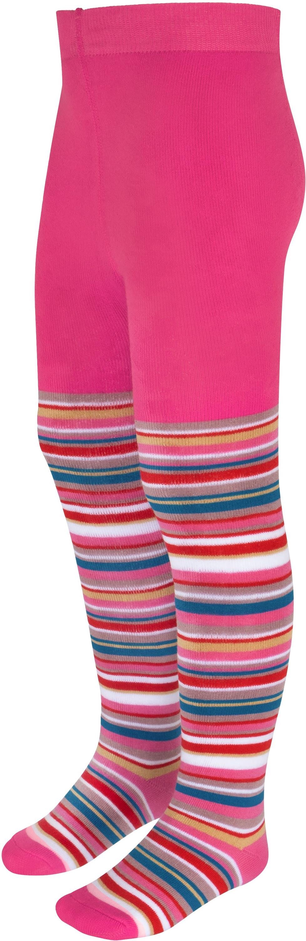 normani Strumpfhose 2 Stück Kinder-Thermostrumpfhose RINGEL (2 St) mit Frotteefütterung